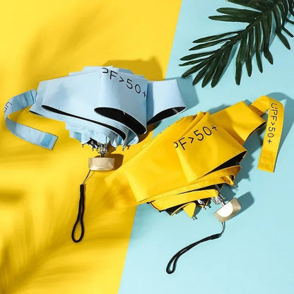 Skanto | Foldable Mini Umbrella Solara – Compact, UV Protection & Wind Resistant