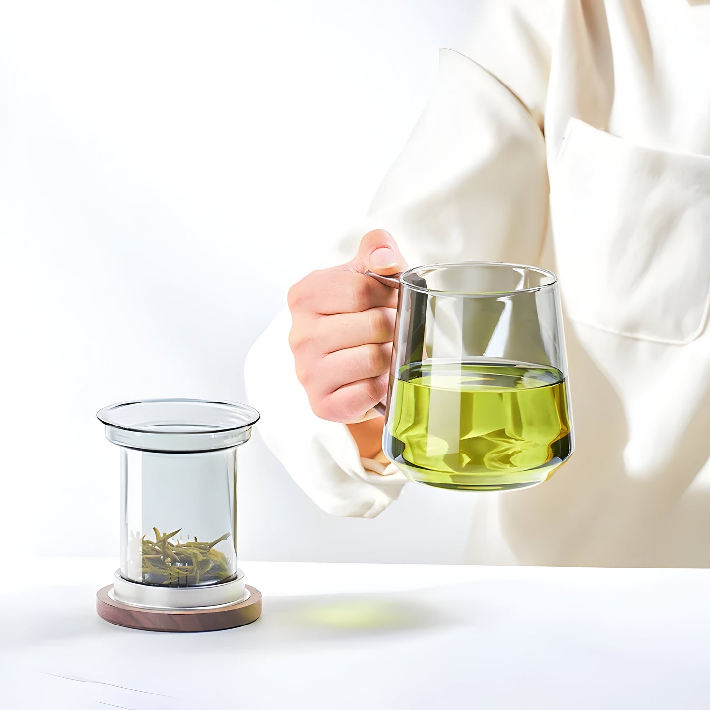 ArtisanBrew Mug – Heat-resistant Glass Mug for Tea | Brehn