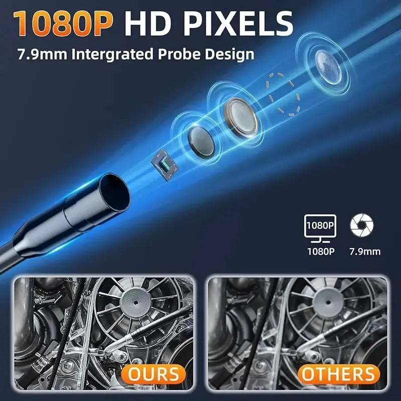 Skanto | Skanto Industrial Endoscope Inspection Camera – 1080P HD with 4.3-inch Screen Adjustable Lens
