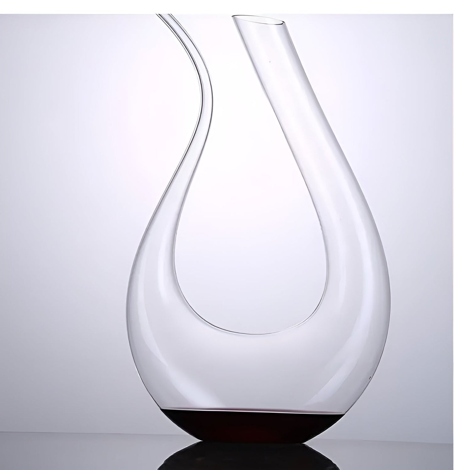 Crystal wine decanter in snail shape – Lead-free for wine or cognac | Decorative for home & bar | Bowlift