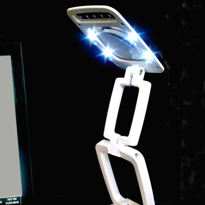 BowLift | Full Page Magnifying Glass with Light & Stand | Reading Aid for the Elderly