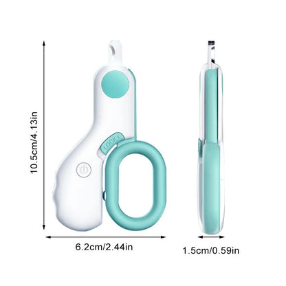 Professional Nail Clipper for Pets with Integrated Light Bowlift