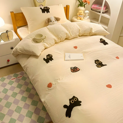 CloudComfort Bedding Set - ComfortaBowlifte and Skin-Friendly Lucky Cat Bedding | Bowlift