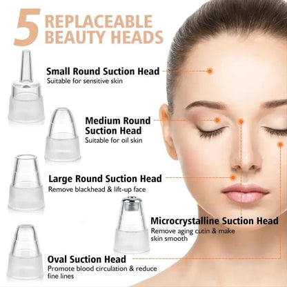 Skanto | Blackhead Remover Vacuum Pore Cleaner | Adjustable Suction, Multifunctional Tool for Deep Cleansing and Acne Treatment at Home