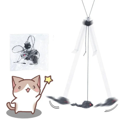 Self-Hanging Retractable Cat Toy Skanto