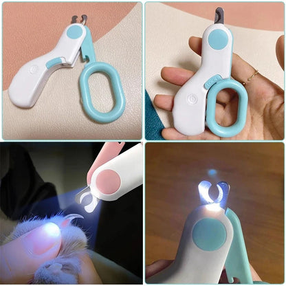 Professional Nail Clipper for Pets with Integrated Light Bowlift