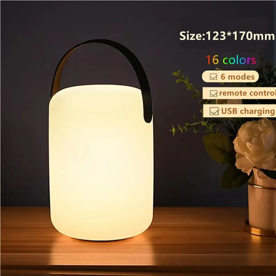 Skanto | LuminaFusion Lamp – Portable Waterproof Wireless Table Lamp with Remote Control