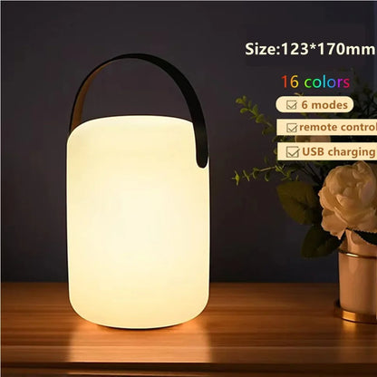 Skanto | LuminaFusion Lamp – Portable Waterproof Wireless Table Lamp with Remote Control