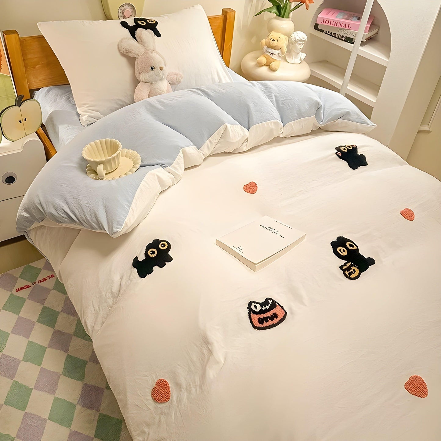 CloudComfort Bedding Set - ComfortaBowlifte and Skin-Friendly Lucky Cat Bedding | Bowlift