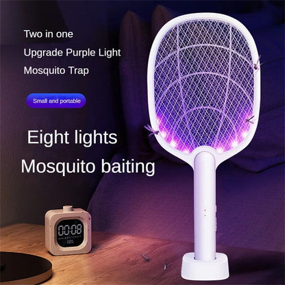 Rechargeable 2-in-1 Electric Fly Swatter and Insect Destroyer – 2500V Without Chemicals | Kalsten
