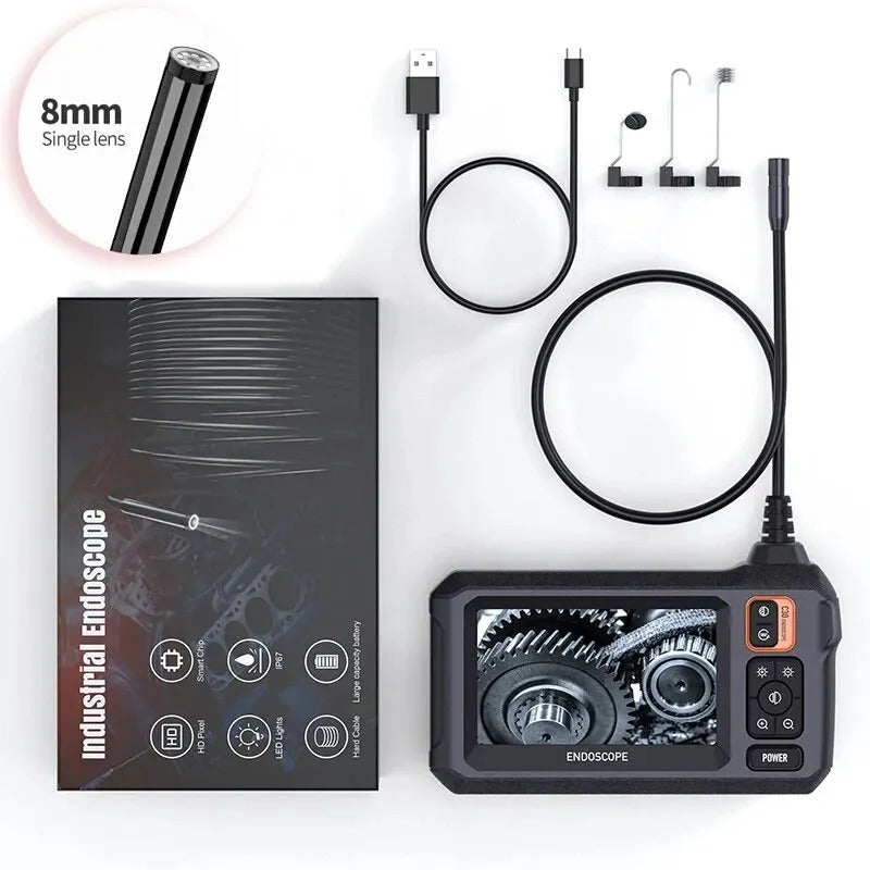 Skanto | Skanto Industrial Endoscope Inspection Camera – 1080P HD with 4.3-inch Screen Adjustable Lens