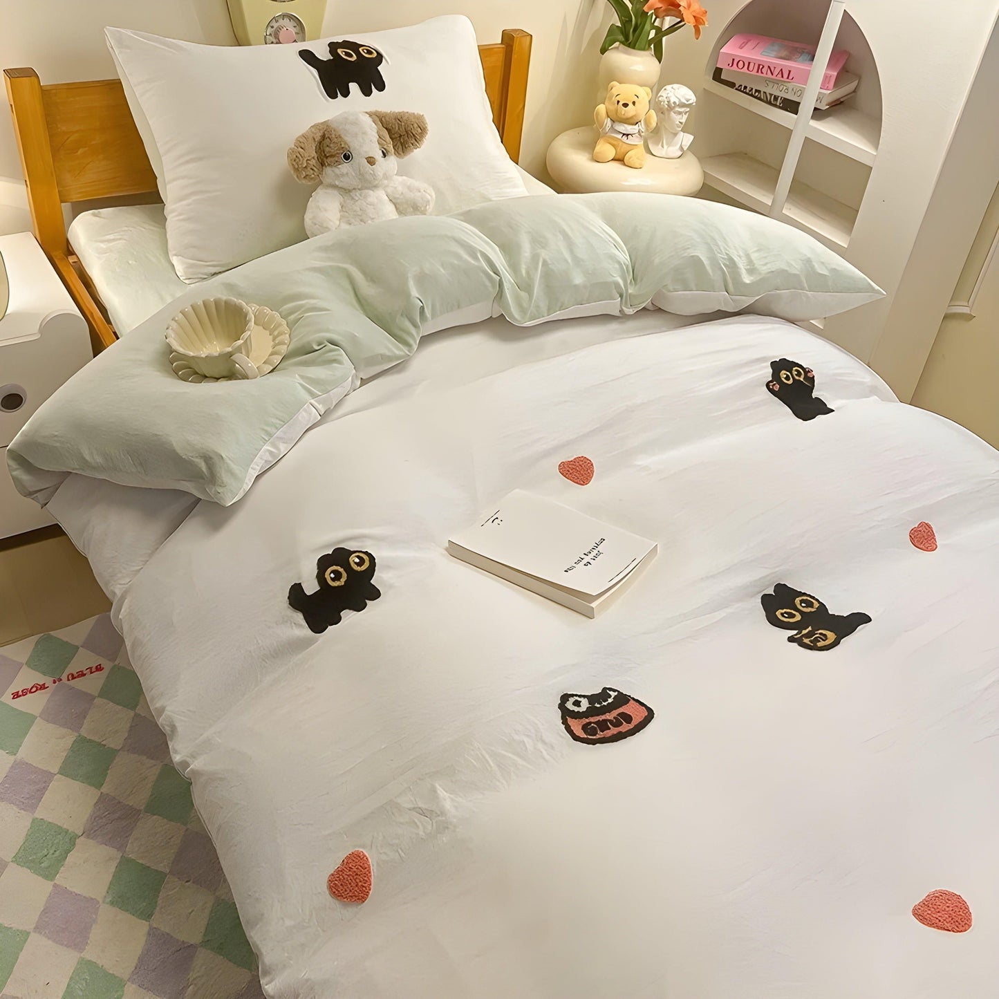 CloudComfort Bedding Set - ComfortaBowlifte and Skin-Friendly Lucky Cat Bedding | Bowlift