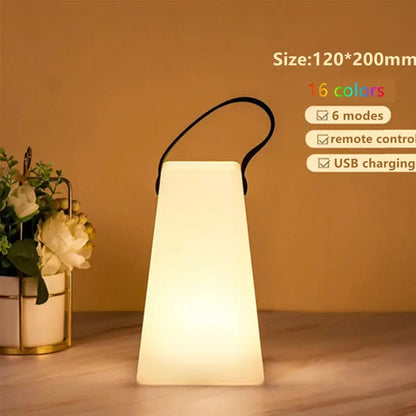 Skanto | LuminaFusion Lamp – Portable Waterproof Wireless Table Lamp with Remote Control