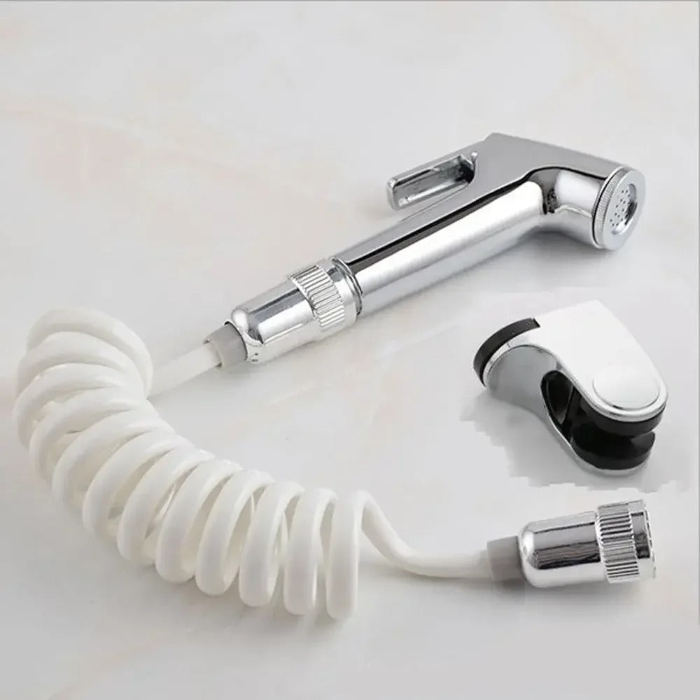 Skanto | Stainless Steel Handheld Bidet Sprayer Set | Adjustable Pressure, Self-Cleaning Nozzle & Ideal for Personal Hygiene and Pet Cleaning