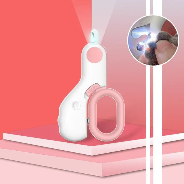 Professional Nail Clipper for Pets with Integrated Light Bowlift