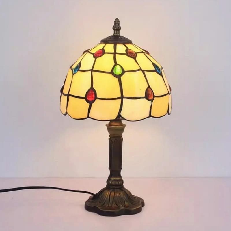 Skanto | Retro Baroque Tiffany Glass LED Table Lamp E27