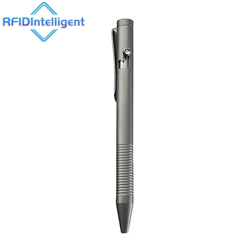 Skanto | Titanium Bolt Action Pen – Durable Metal Mechanical Writing Pen