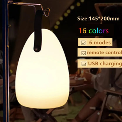Skanto | LuminaFusion Lamp – Portable Waterproof Wireless Table Lamp with Remote Control