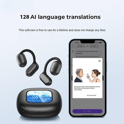 Skanto | SmartSpeak AI Translator Earbuds – Real-time Language Translation, Hi-Fi Audio, Bluetooth 5.2