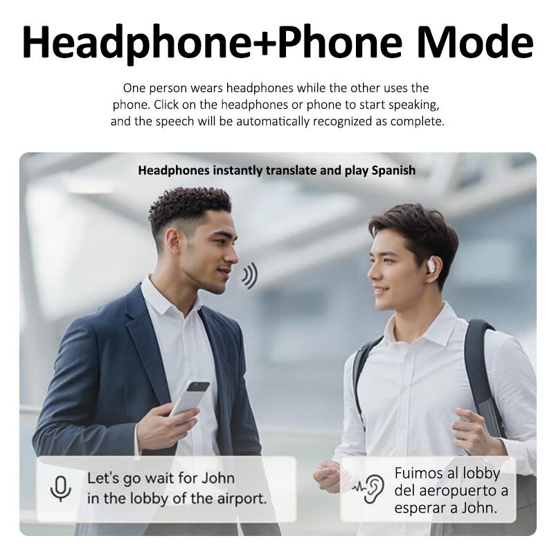 Skanto | SmartSpeak AI Translator Earbuds – Real-time Language Translation, Hi-Fi Audio, Bluetooth 5.2