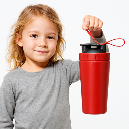 BowLift | Stainless Steel 24oz Sports Shaker Bottle with Measurement Scale for Gym and Outdoor Fitness