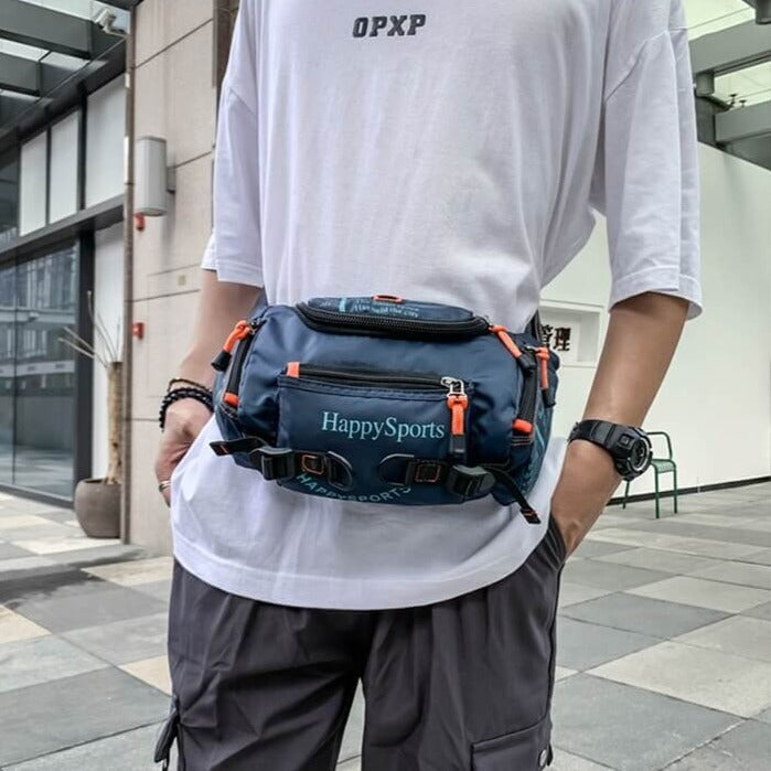 Water-repellent Men's Hip and Shoulder Bag – Versatile Travel and Outdoor Backpack | Karnz