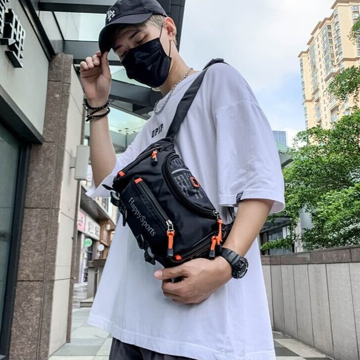 Water-repellent Men's Hip and Shoulder Bag – Versatile Travel and Outdoor Backpack | Karnz