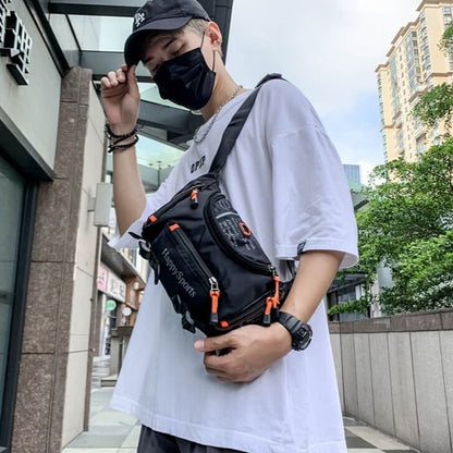 Water-repellent Men's Hip and Shoulder Bag – Versatile Travel and Outdoor Backpack | Karnz