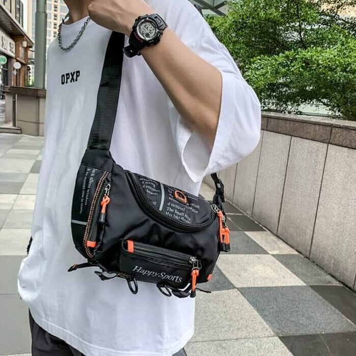 Water-repellent Men's Hip and Shoulder Bag – Versatile Travel and Outdoor Backpack | Karnz