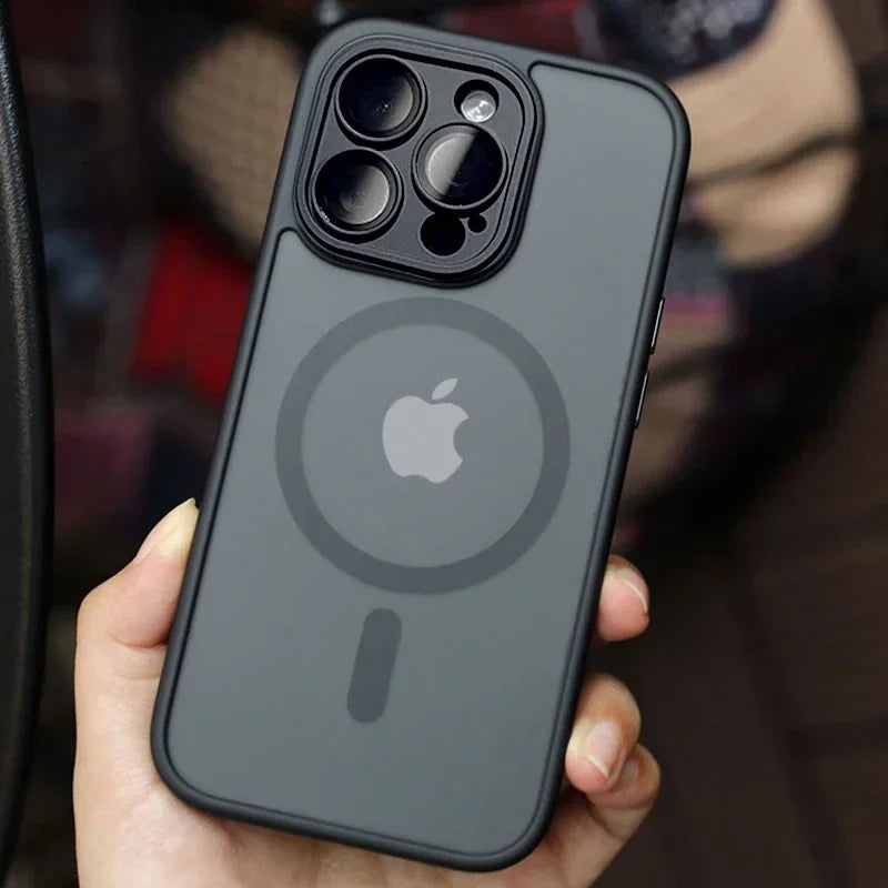 BowLift | Matte Armour Magnetic Case with Shock Protection & Magsafe Support – 1+1 FREE