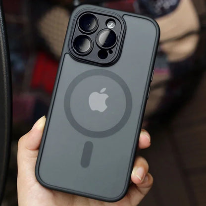 BowLift | Matte Armour Magnetic Case with Shock Protection & Magsafe Support – 1+1 FREE