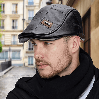 LuxeStyle Beret – Timeless Elegance of Leather Bowlift