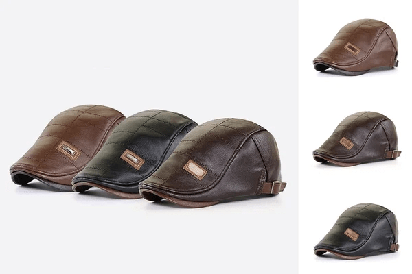LuxeStyle Beret – Timeless Elegance of Leather Bowlift