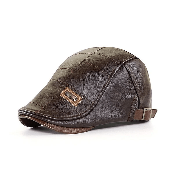 LuxeStyle Beret – Timeless Elegance of Leather Bowlift