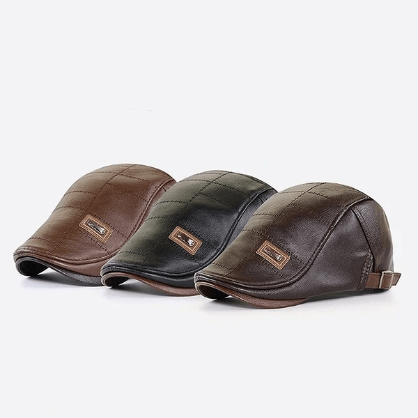 LuxeStyle Beret – Timeless Elegance of Leather Bowlift