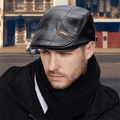 LuxeStyle Beret – Timeless Elegance of Leather Bowlift