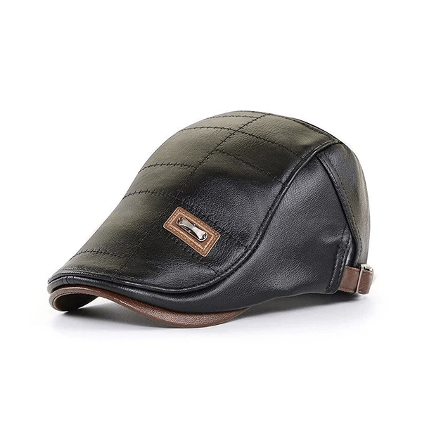 LuxeStyle Beret – Timeless Elegance of Leather Bowlift