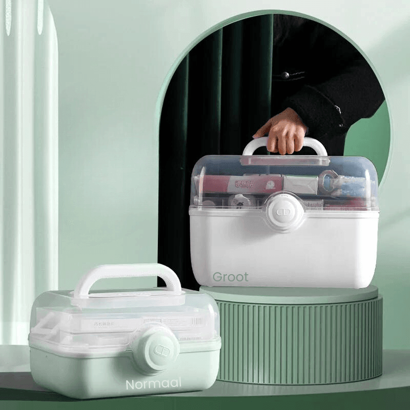 Skanto | MediSmart Pill Organiser – Compact Weekly Medicine Storage Box for Home and Travel