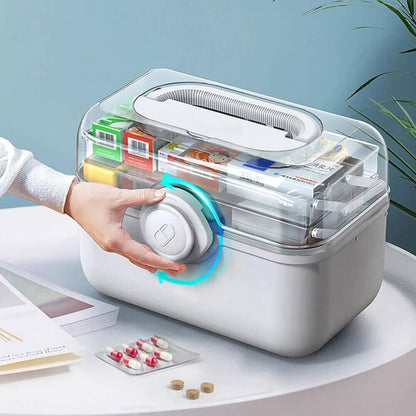 Skanto | MediSmart Pill Organiser – Compact Weekly Medicine Storage Box for Home and Travel