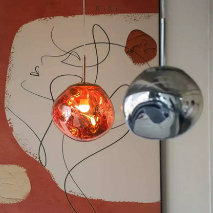 Skanto | Melt Pendant Lamp - Modern Glass Hanging Lamp for Kitchen Island & Dining Room