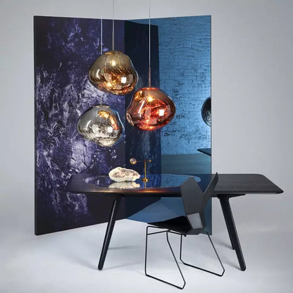 Skanto | Melt Pendant Lamp - Modern Glass Hanging Lamp for Kitchen Island & Dining Room