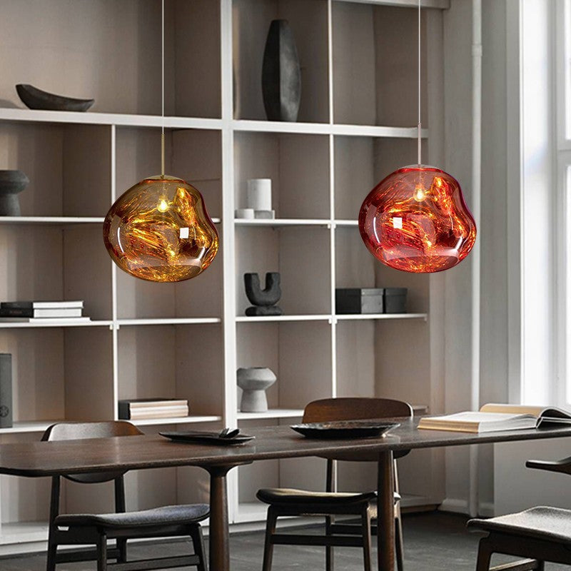 Skanto | Melt Pendant Lamp - Modern Glass Hanging Lamp for Kitchen Island & Dining Room