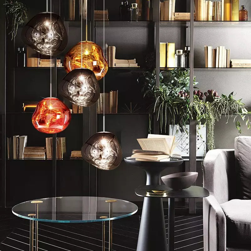 Skanto | Melt Pendant Lamp - Modern Glass Hanging Lamp for Kitchen Island & Dining Room