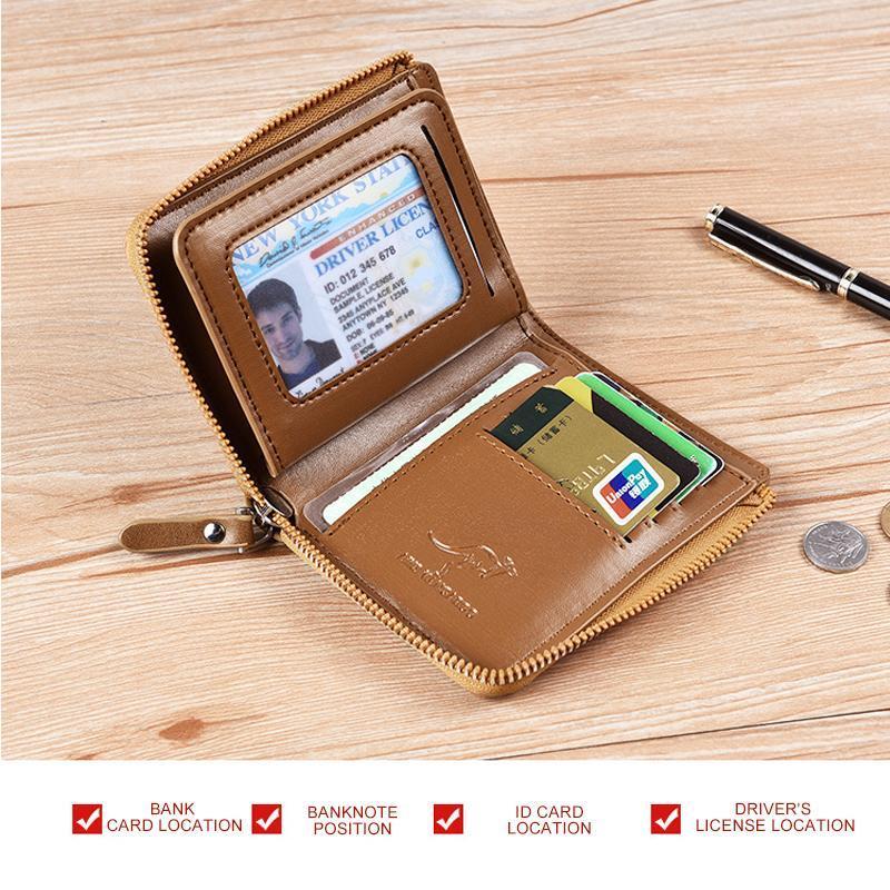 Skanto | Skanto Men's RFID-Blocking Wallet, Multifunctional Credit Card Holder