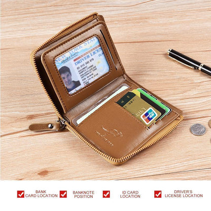 Skanto | Skanto Men's RFID-Blocking Wallet, Multifunctional Credit Card Holder