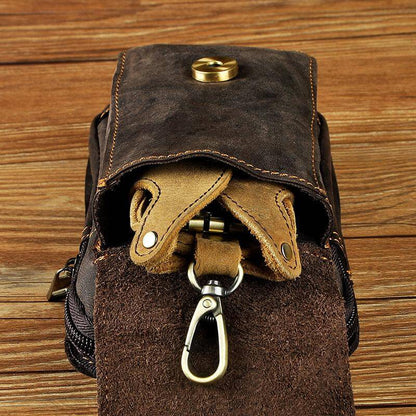 High-quality men's leather fanny pack – Guardian Leather