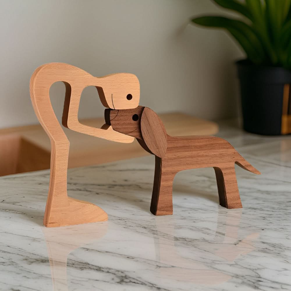 Skanto | Handmade Dog and Human Figure