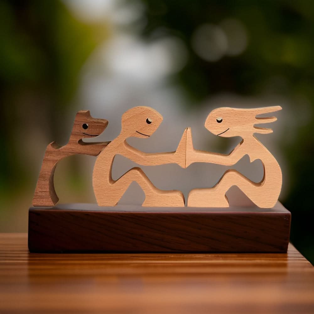 Skanto | Handmade Dog and Human Figure