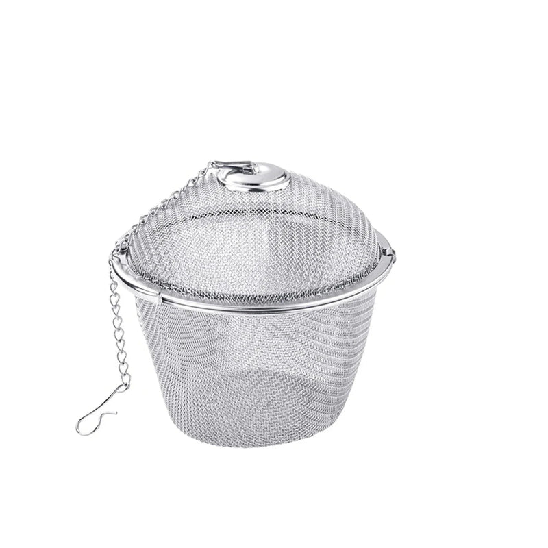 Mesh Infuser with Locking Chain Stainless Steel Tea Spice Filter Ball | Karnz