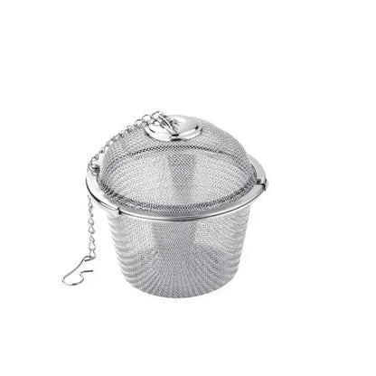 Mesh Infuser with Locking Chain Stainless Steel Tea Spice Filter Ball | Karnz